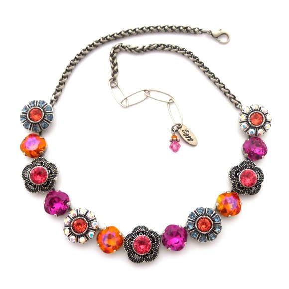 Swarovski Bali Ha'i Flower Statement Necklace